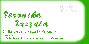 veronika kaszala business card